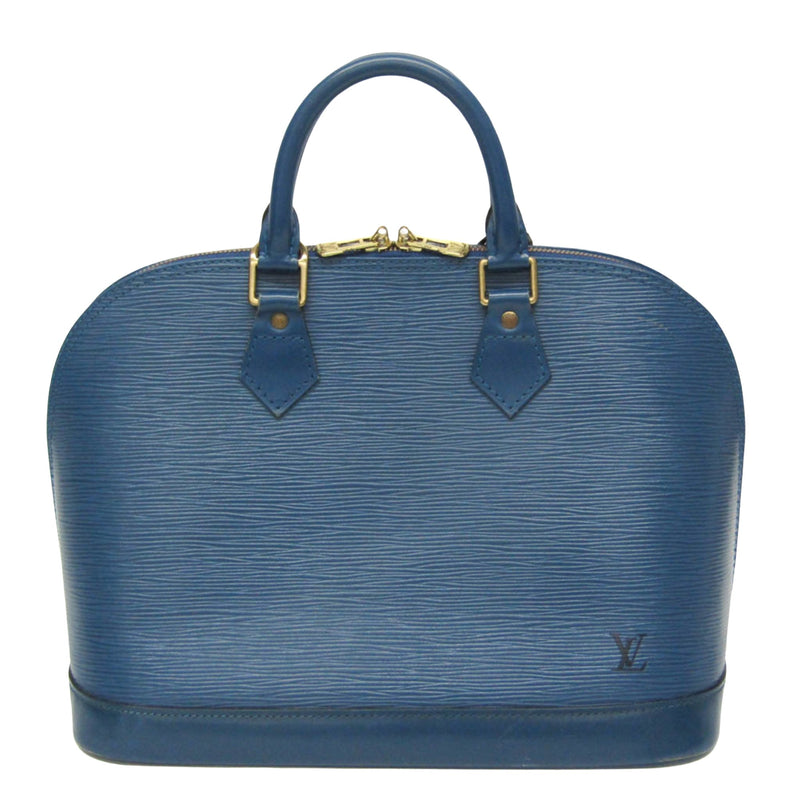 Louis Vuitton Alma Blue Leather Handbag (Pre-Owned)