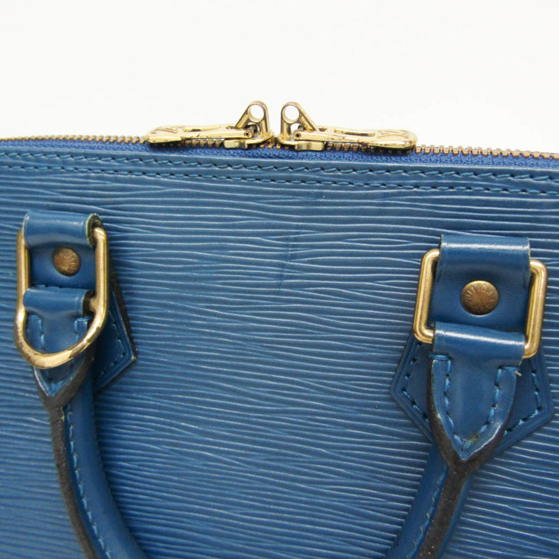 Louis Vuitton Alma Blue Leather Handbag (Pre-Owned)