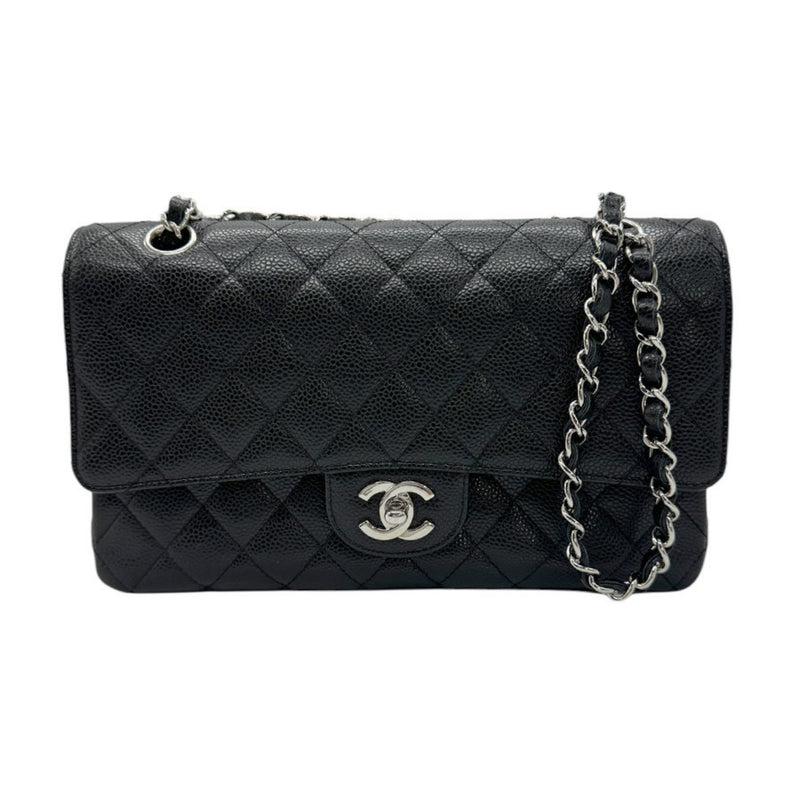 Chanel Timeless Black Leather Shoulder Bag (Pre-Owned)