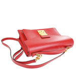 Louis Vuitton Monceau Red Leather Handbag (Pre-Owned)