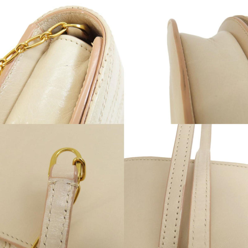 Bally Beige Leather Shoulder Bag (Pre-Owned)