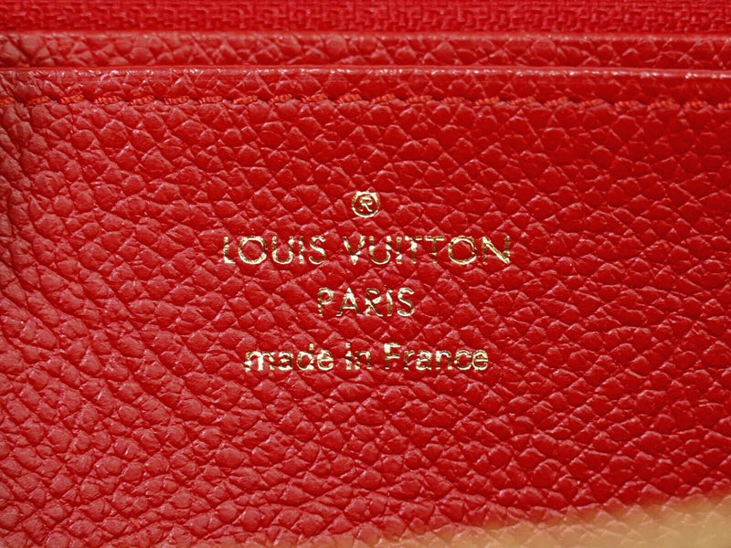 Louis Vuitton Zippy Wallet Red Leather Wallet  (Pre-Owned)