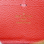 Louis Vuitton Portefeuille Clémence Red Leather Wallet  (Pre-Owned)