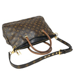 Louis Vuitton Pallas Brown Canvas Handbag (Pre-Owned)