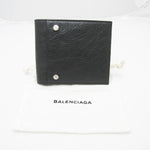 Balenciaga Black Leather Wallet  (Pre-Owned)