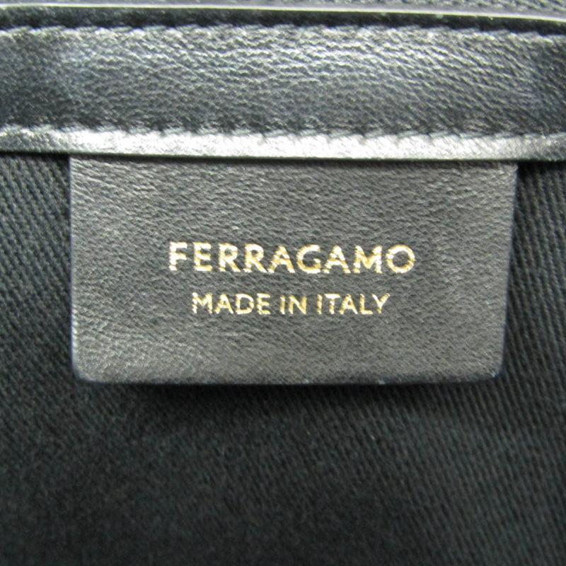 Salvatore Ferragamo Black Canvas Tote Bag (Pre-Owned)