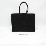 Salvatore Ferragamo Black Canvas Tote Bag (Pre-Owned)