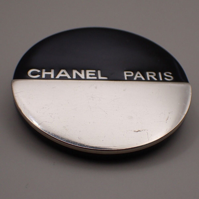 Chanel Silver Plastic Brooch Jewelry (Pre-Owned)