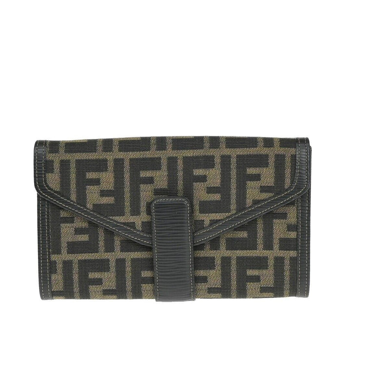 Fendi Zucca Brown Canvas Wallet  (Pre-Owned)