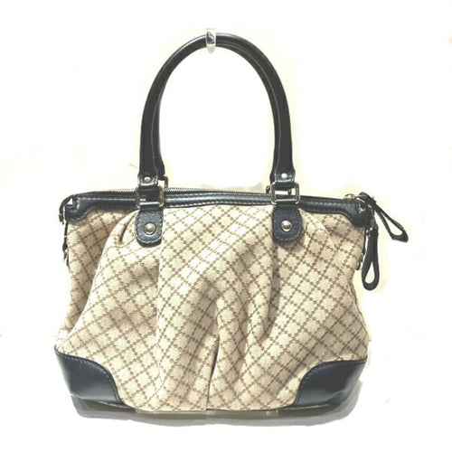 Gucci Diamante Beige Canvas Handbag (Pre-Owned)