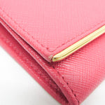 Prada Saffiano Pink Metal Wallet  (Pre-Owned)