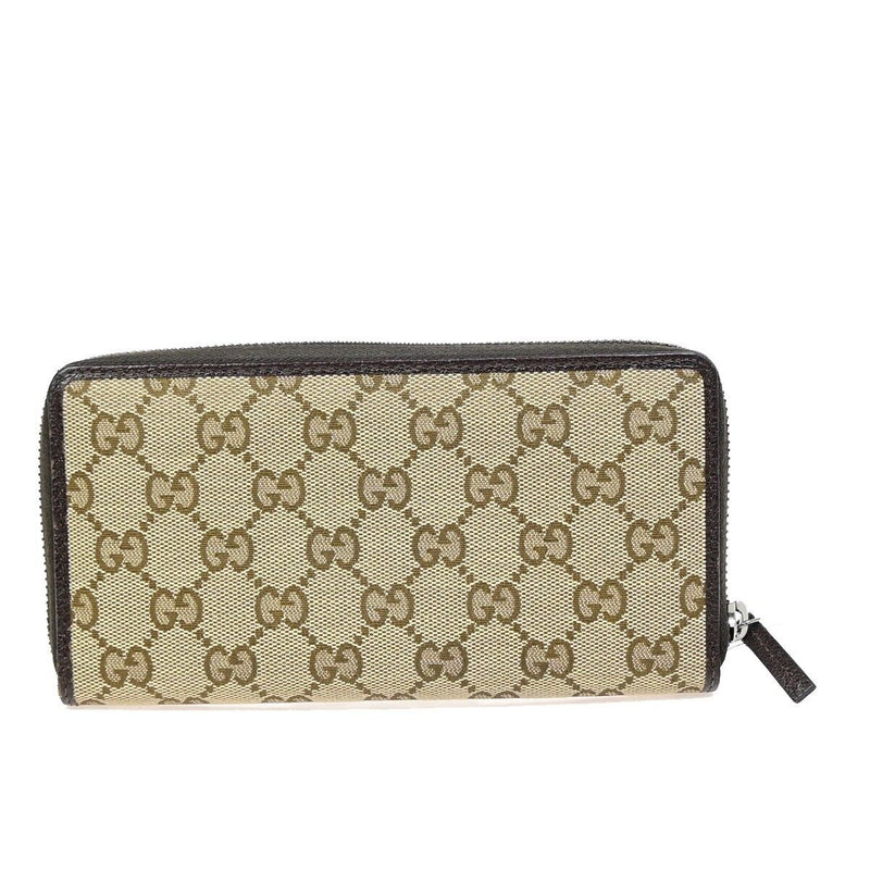 Gucci Gg Canvas Beige Canvas Wallet  (Pre-Owned)