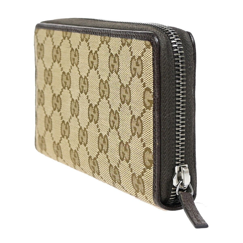 Gucci Gg Canvas Beige Canvas Wallet  (Pre-Owned)