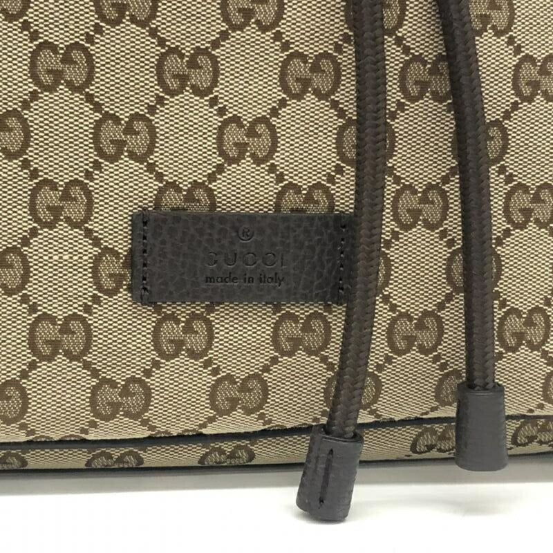 Gucci Gg Canvas Beige Canvas Backpack Bag (Pre-Owned)