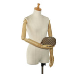 Gucci Bamboo Beige Canvas Clutch Bag (Pre-Owned)