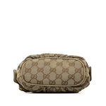 Gucci Bamboo Beige Canvas Clutch Bag (Pre-Owned)