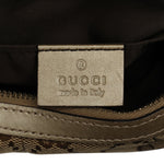 Gucci Bamboo Beige Canvas Clutch Bag (Pre-Owned)