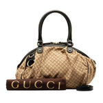 Gucci Sukey Beige Canvas Shoulder Bag (Pre-Owned)