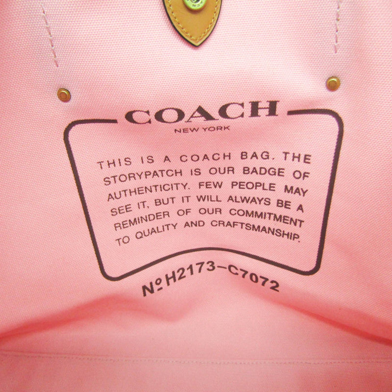 Coach Beige Leather Tote Bag (Pre-Owned)