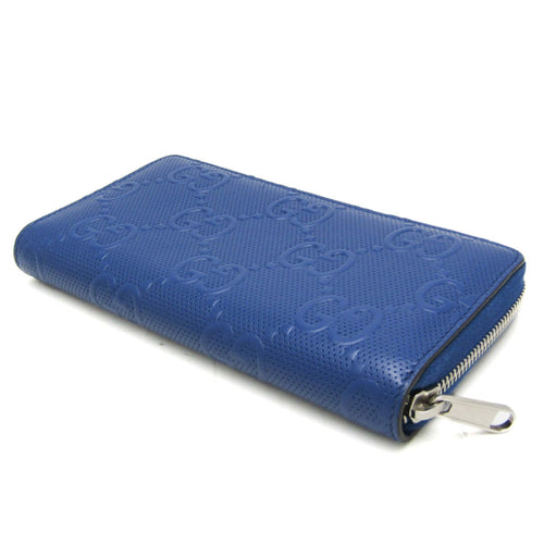 Gucci Diamante Navy Leather Wallet  (Pre-Owned)