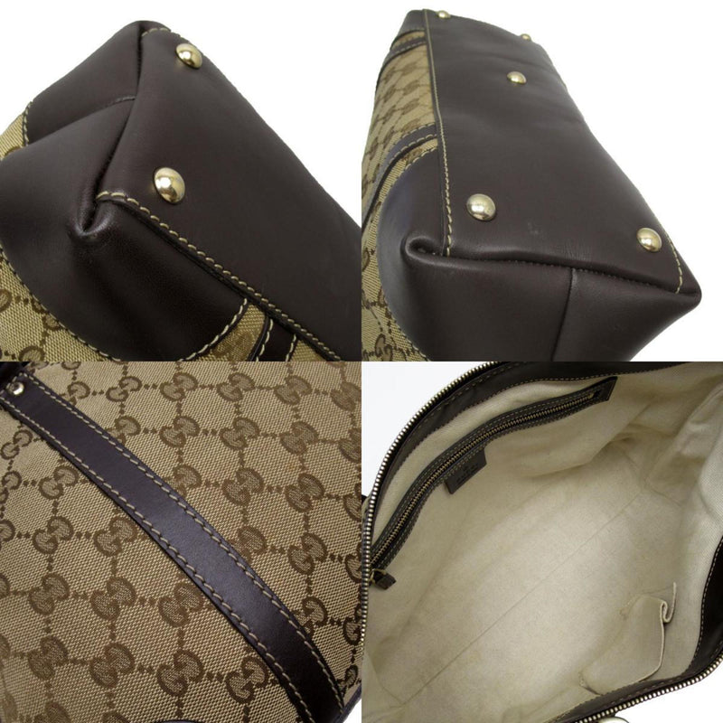 Gucci Lovely Beige Canvas Handbag (Pre-Owned)