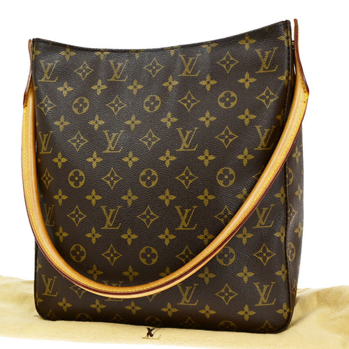 Louis Vuitton Looping Gm Brown Canvas Shoulder Bag (Pre-Owned)