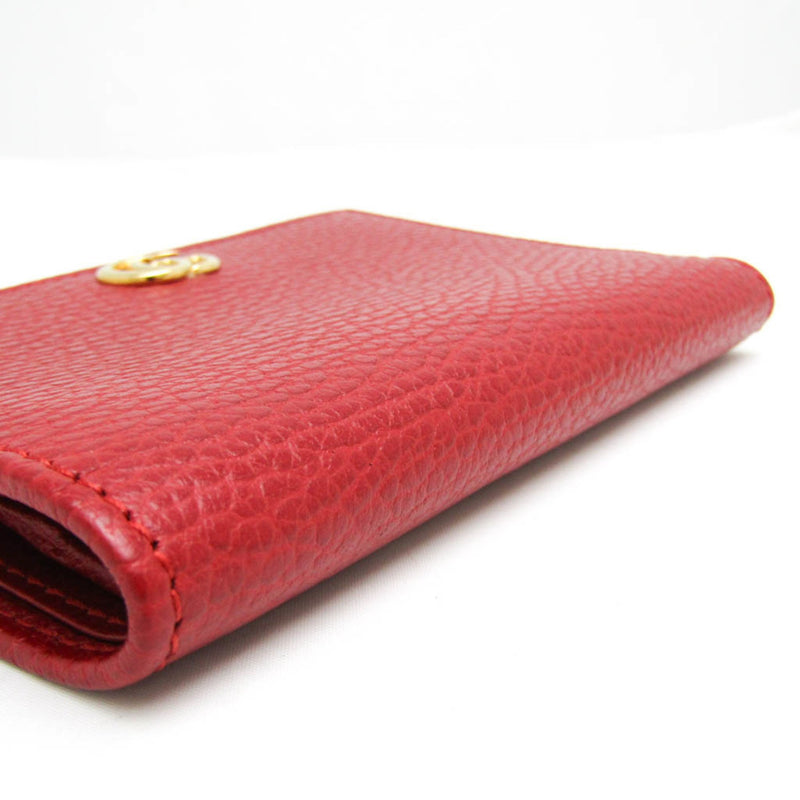 Gucci Marmont Red Leather Wallet  (Pre-Owned)