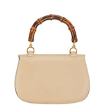 Gucci Bamboo Beige Leather Handbag (Pre-Owned)