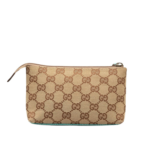 Gucci Gg Canvas Beige Canvas Clutch Bag (Pre-Owned)