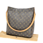 Louis Vuitton Looping Gm Brown Canvas Shoulder Bag (Pre-Owned)