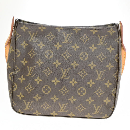 Louis Vuitton Looping Mm Brown Canvas Shoulder Bag (Pre-Owned)