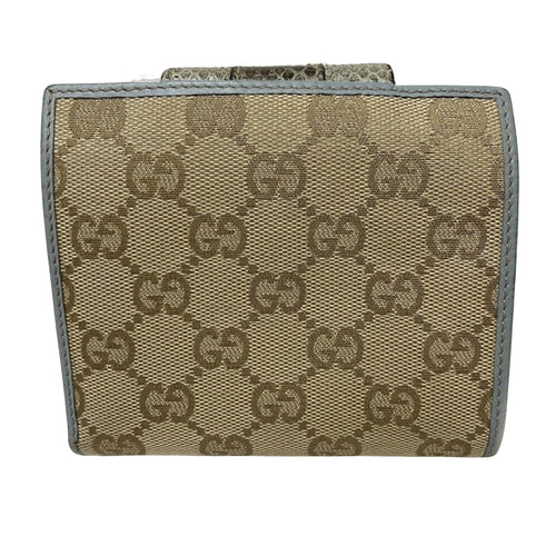 Gucci Gg Canvas Beige Canvas Wallet  (Pre-Owned)