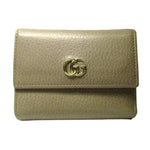 Gucci Gg Marmont Beige Leather Wallet  (Pre-Owned)