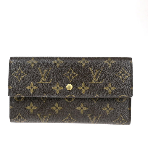 Louis Vuitton Trésor Brown Canvas Wallet  (Pre-Owned)