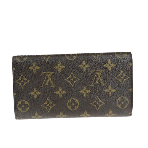 Louis Vuitton Trésor Brown Canvas Wallet  (Pre-Owned)