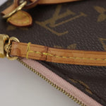 Louis Vuitton Pochette Accessoire Brown Canvas Clutch Bag (Pre-Owned)