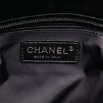 Chanel Paris Biarritz Black Leather Shoulder Bag (Pre-Owned)