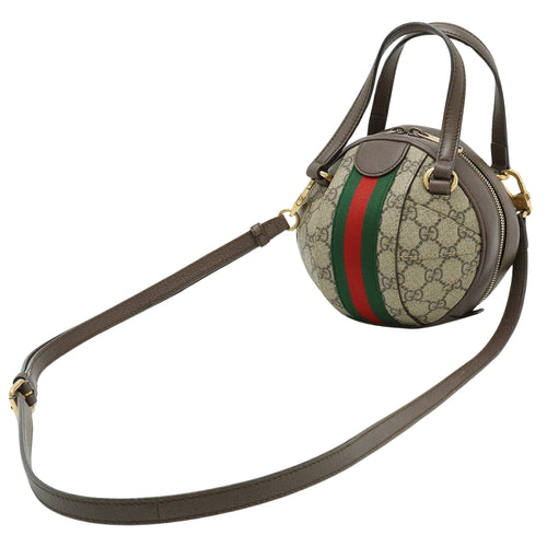 Gucci Ophidia Beige Leather Handbag (Pre-Owned)