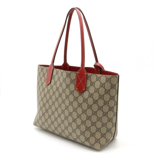 Gucci Supreme Gg Beige Canvas Tote Bag (Pre-Owned)