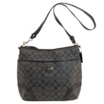 Coach Signature Black Canvas Shoulder Bag (Pre-Owned)