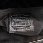 Coach Signature Black Canvas Shoulder Bag (Pre-Owned)