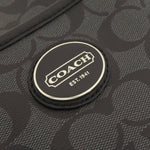 Coach Signature Black Canvas Shoulder Bag (Pre-Owned)