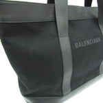 Balenciaga Navy Black Canvas Tote Bag (Pre-Owned)