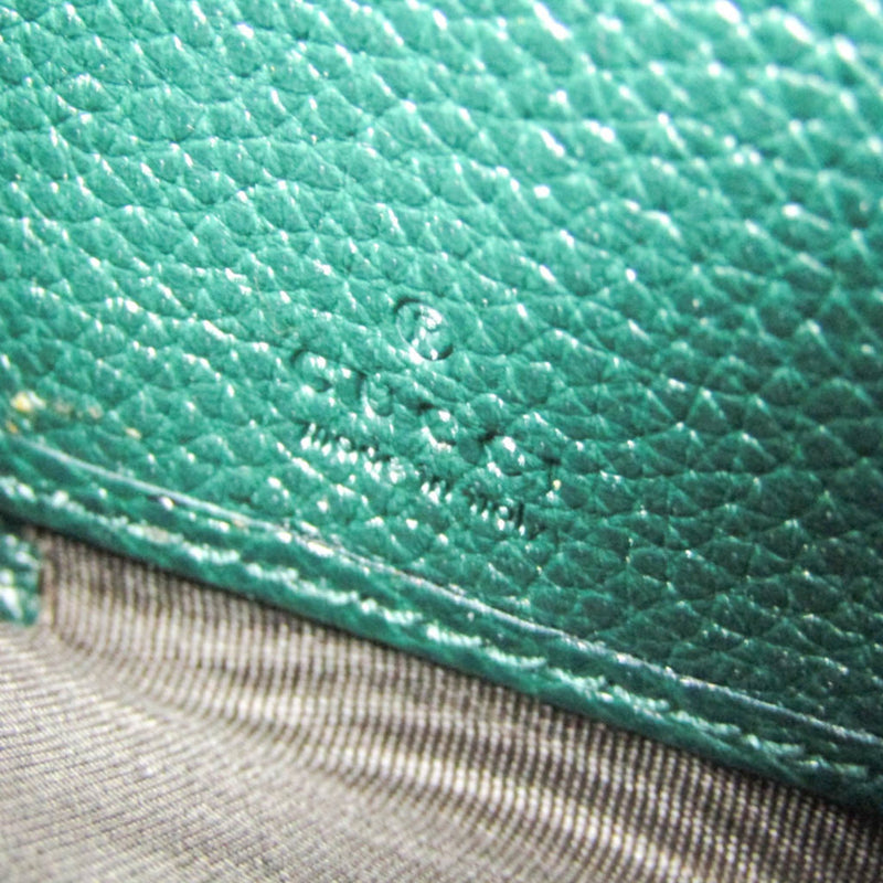 Gucci Zumi Green Leather Wallet  (Pre-Owned)