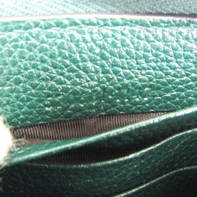 Gucci Zumi Green Leather Wallet  (Pre-Owned)