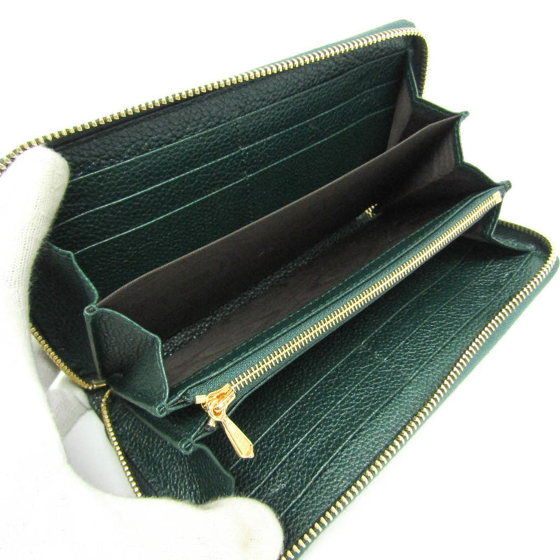 Gucci Zumi Green Leather Wallet  (Pre-Owned)