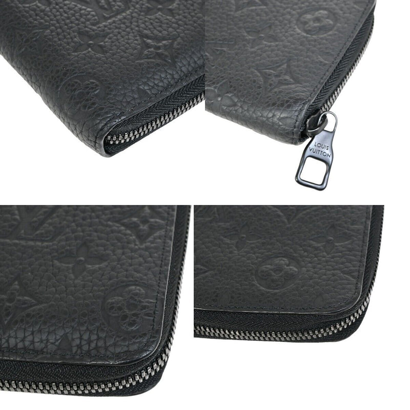 Louis Vuitton Zippy Wallet Vertical Black Leather Wallet  (Pre-Owned)