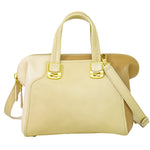 Fendi Chameleon Beige Leather Handbag (Pre-Owned)