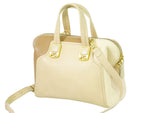 Fendi Chameleon Beige Leather Handbag (Pre-Owned)