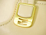 Fendi Chameleon Beige Leather Handbag (Pre-Owned)